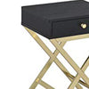 BM157285 Stylish Side Table, Black & Gold