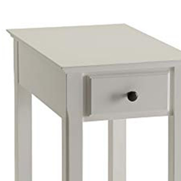 BM157304 Affiable Side Table, White