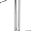 BM157348 Smart Looking Adjustable Stool with Swivel, Clear & Chrome