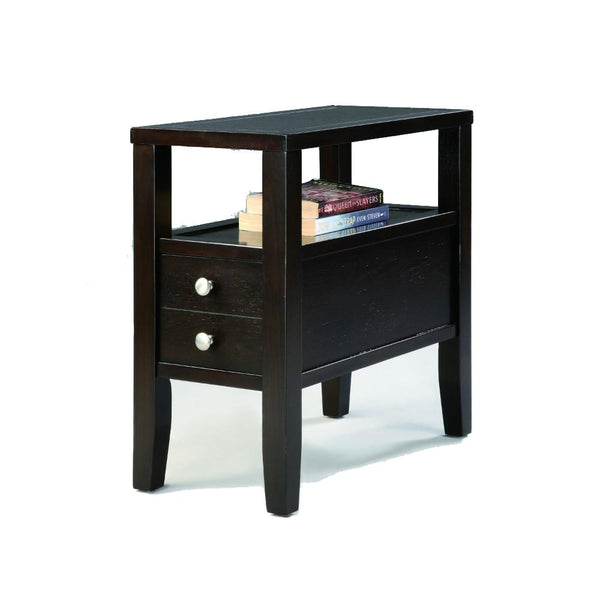 Amiable Chairside Table, Dark Espresso - BM157884