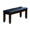 BM157897 Impressive leather Tufted Upholstered Bench In Brown And Black