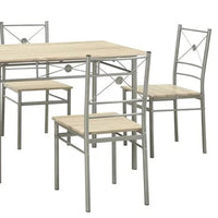 BM158031 Sturdy Dining Table In A set Of Five, Silver