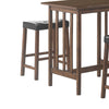 BM158092 Contemporary Style 3 Piece Counter Height Set, Brown