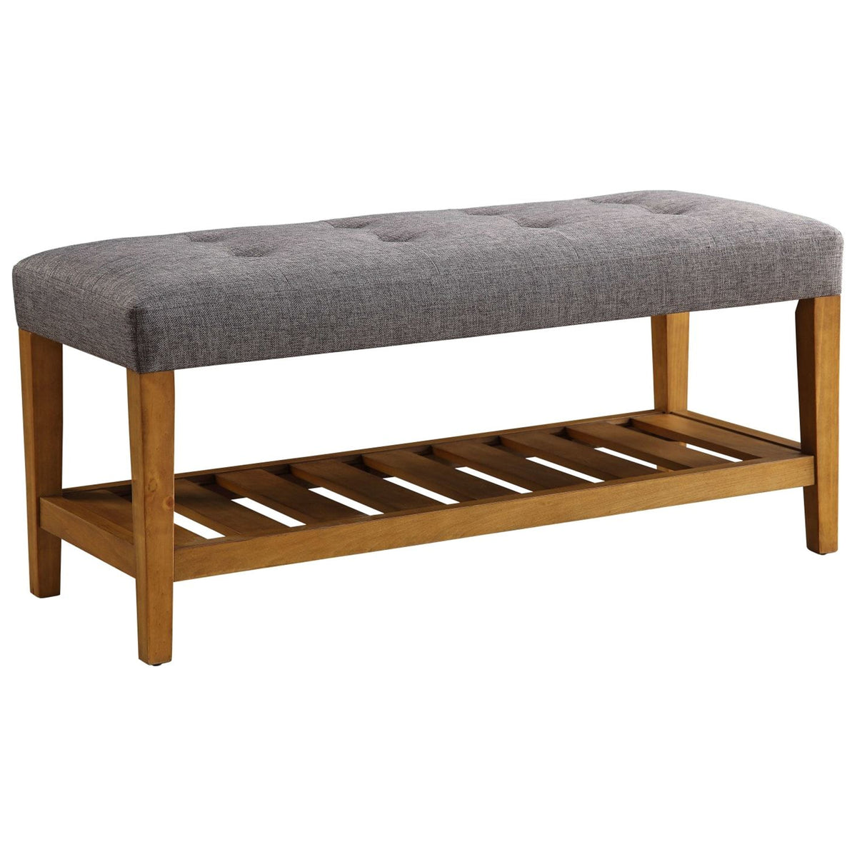 BM158811 Wooden Bench, Gray & Oak