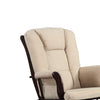 Functionally Appealing Glider Chair With Ottoman, Beige - BM159032