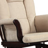 Functionally Appealing Glider Chair With Ottoman, Beige - BM159032