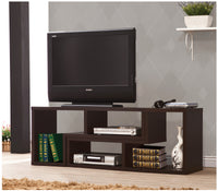 BM159051 Convertible TV Console and Bookcase Combination, Brown