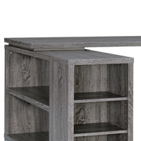 BM159070 Modern Style Wooden Office Desk, Gray