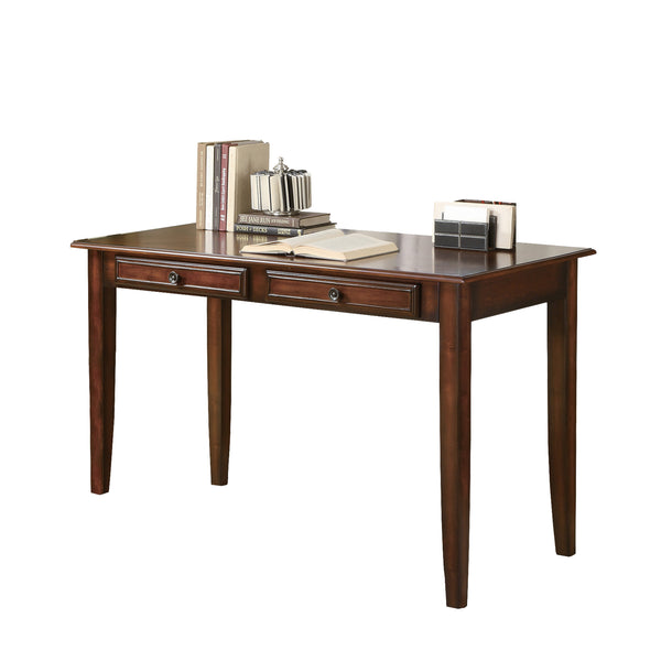 Transitional 2 Piece Wooden Desk Set, Brown - BM159085