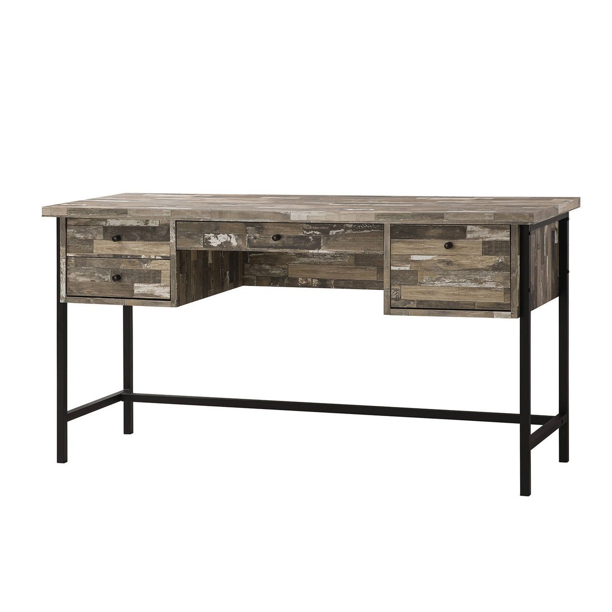 BM159133 Rustic Style Wooden Writing Desk with Drawers