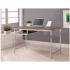 BM159139 Sleek And Elegant Writing Desk With Shelf, Gray