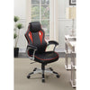 BM159163 Fancy Design Ergonomic Gaming/ Office Chair, Black/Red