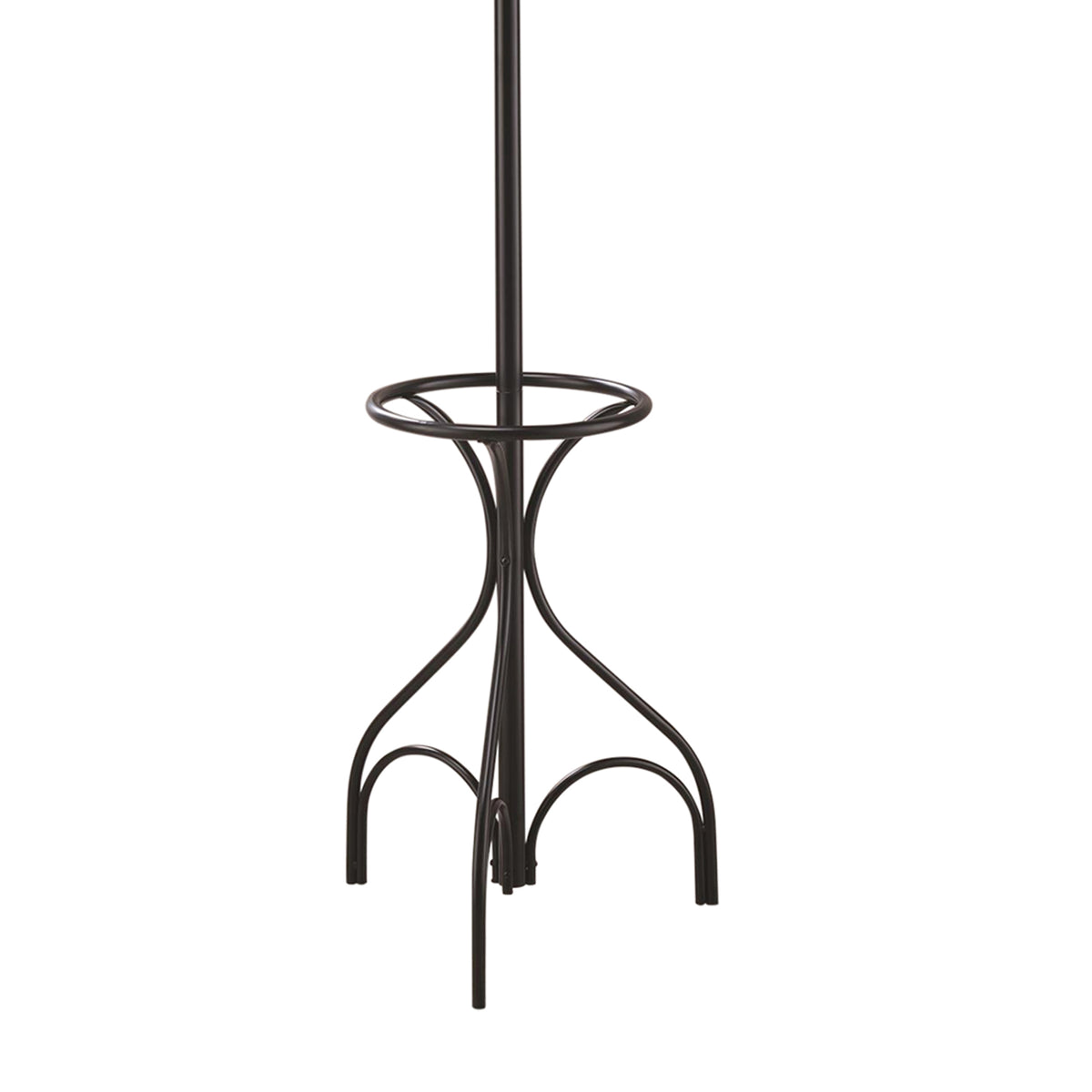 BM160078 Metal Coat Rack With Umbrella Stand, Black