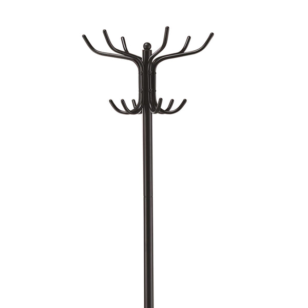 BM160078 Metal Coat Rack With Umbrella Stand, Black