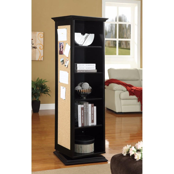 BM160174 Traditional Style Wooden Accent Cabinet, Black