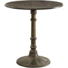 BM160759 Round Transitional MDF and Metal Bistro Dining Table, Bronze