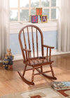 Elegant Wooden Rocking Chair, Tobacco Brown - BM162981