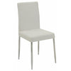 BM163761 Contemporary Dining Side Chair, White, Set of 4