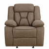 BM163889 Glider Recliner With Contrast Stitching, Brown