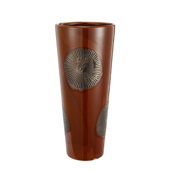 BM165707 Ceramic Vase, Brown