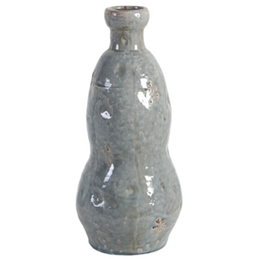 BM165747 Polished Ceramic Vase, Gray