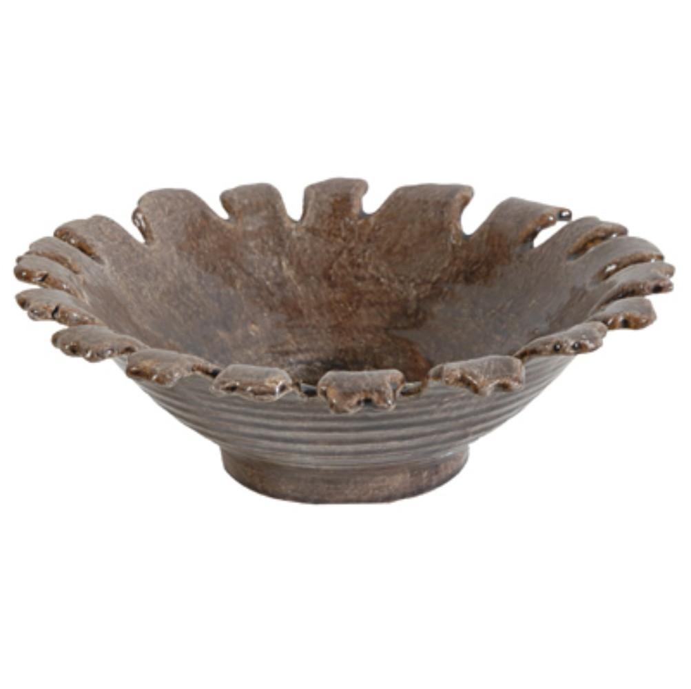 Ceramic Plate, Brown - BM165763