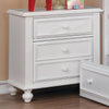 Wooden Night Stand With 2 Drawers, White - BM166145
