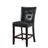 Wood & Polyurethane High Chair, Black & Brown, Set of 2 - BM166660