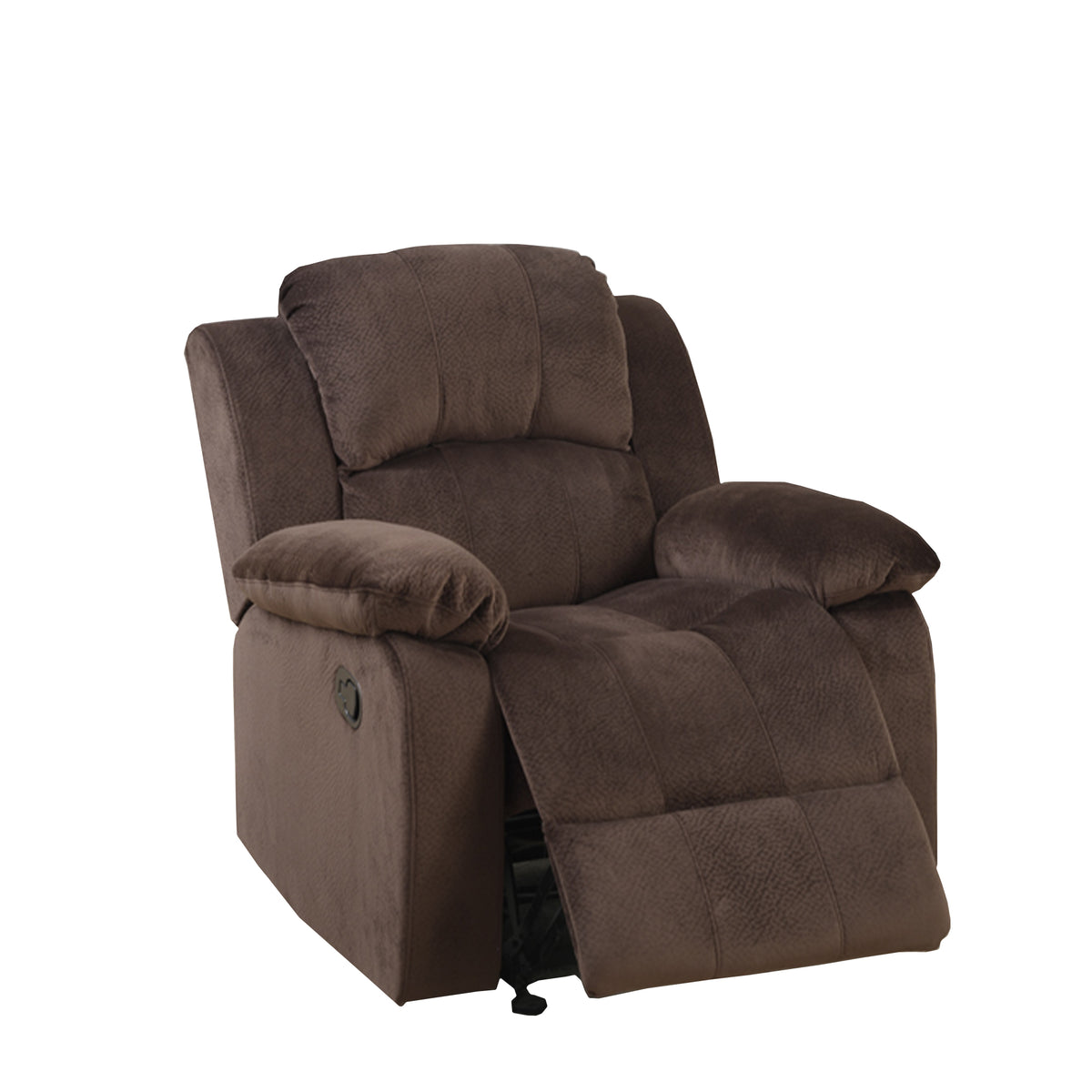 BM166727 Rocker Recliner In Choco Brown Suede Fabric