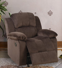 BM166727 Rocker Recliner In Choco Brown Suede Fabric