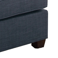 Cocktail Ottoman In Blue Dorris Fabric - BM166752