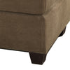 BM166754 Cocktail Ottoman In Light Brown Waffle Suede Fabric