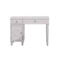 BM167192 Seraph Vanity Set Featuring Stool And Mirror White