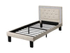 BM167270 Polyurethane Twin Size Bed In High Headboard In White