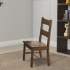 Chambr Armless Wooden Dining Side Chair, Rustic Golden Brown, Set of 2 - BM168098