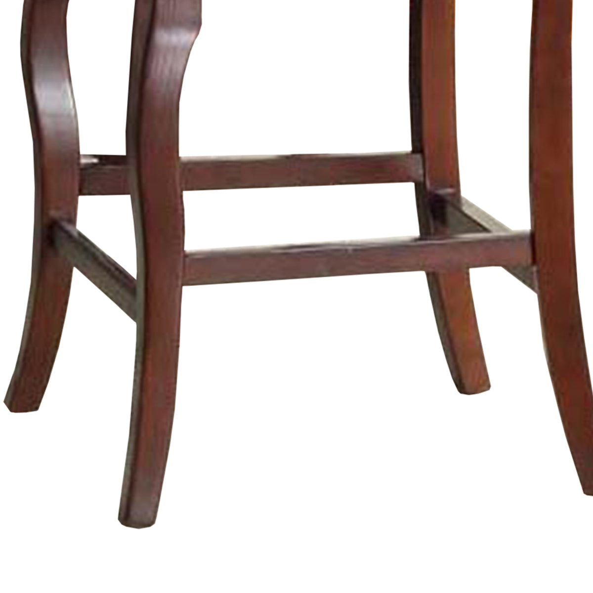 BM170302 Wooden Counter Height Pub Chair, Set of 2, Brown