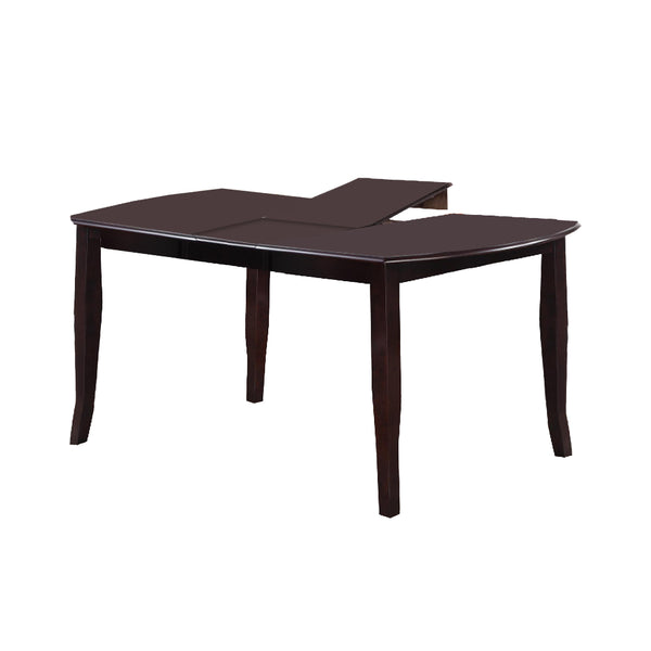 Rectangular Wooden Dining Table with Butterfly Leaf and Tapered Legs, Brown - BM171275