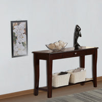 Wooden Console Table With One Drawers Brown - BM171395