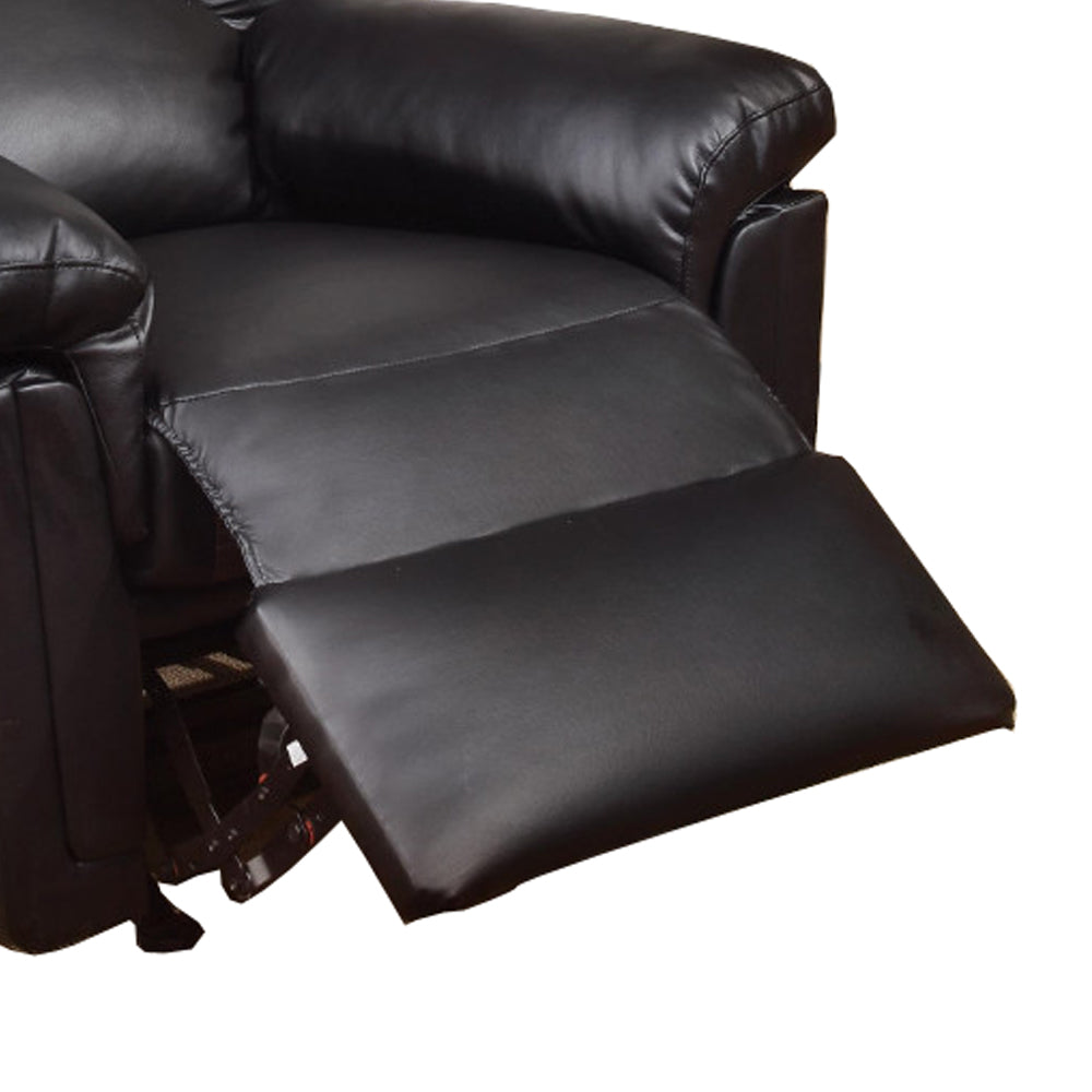 BM171422 Bonded Leather Rocker/Recliner, Black