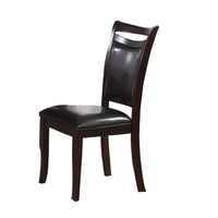 Retro Style Set Of Two Wooden Dining Chairs In Dark Brown - BM171517