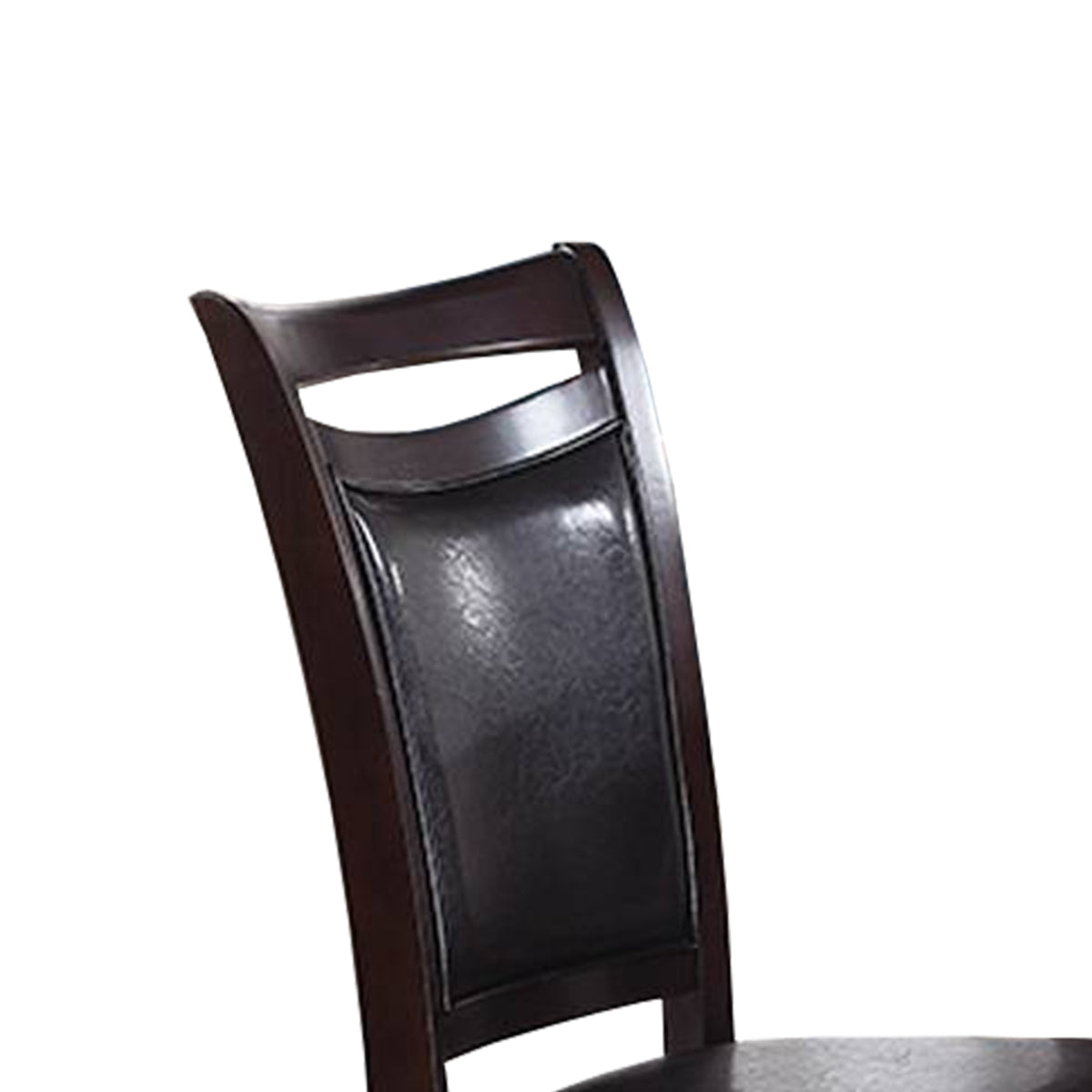 Retro Style Set Of Two Wooden Dining Chairs In Dark Brown - BM171517