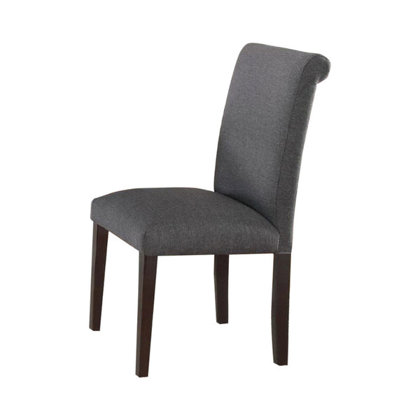 BM171531 Set Of 2 Solid Wood Dining Chair In Gray Upholstery