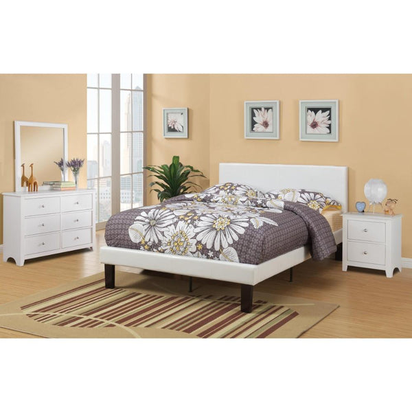 BM171662 Twin Bed,Faux Leather With 12 Slats