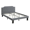 BM171702 Metal Twin Size Bed In Gray Fabric