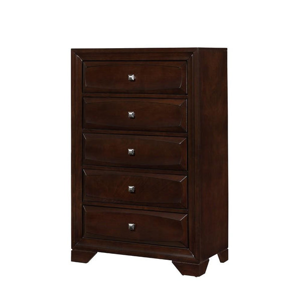 BM172126 Drawer Chest, Cappuccino Brown