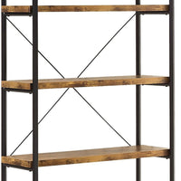 Rustically designed Bookcase With 4 Open Shelves - BM172242