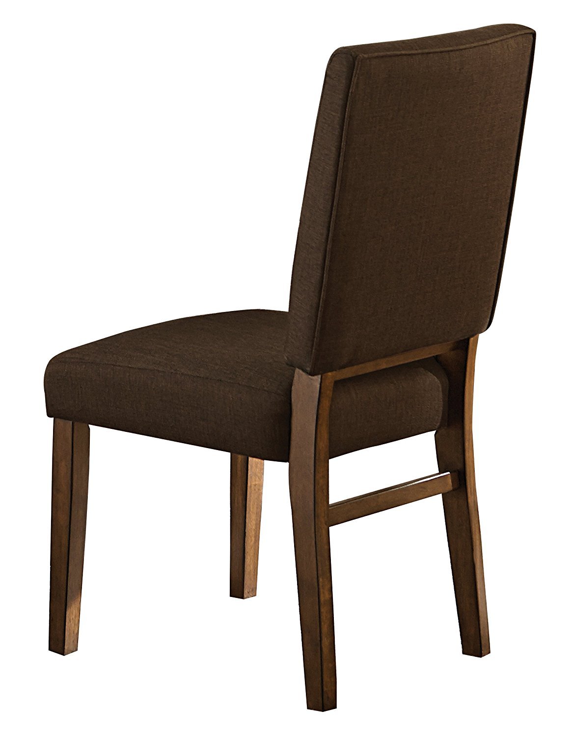BM176323 Wood & Fabric Dining Side Chair With Comfortable Padding, Set Of 2
