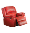 Leather Rocker Recliner Chair, Red  - BM177635