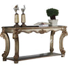 Wood Sofa Table with Bottom Shelf in Golden Brown  - BM177676