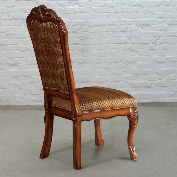 Set of 2 Wooden Side Chair , Cherry Oak Brown  - BM177838